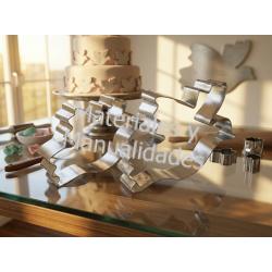 Cortante en acero palomas dove molde Para decorar 2
